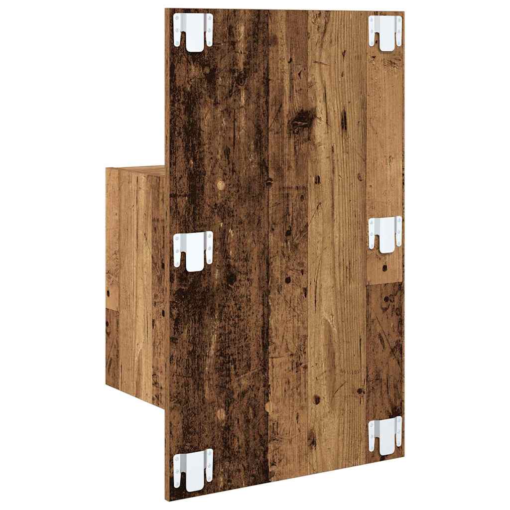Bed Cabinet 2 pcs Old wood 48.5 x 32.5 x 80 cm Engineered wood