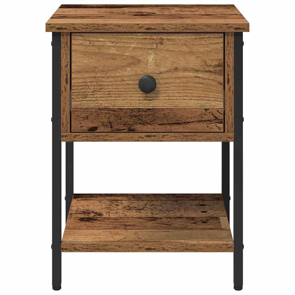 Bed Cabinet 2 pcs Old wood 40 x 39 x 40 cm Engineered wood