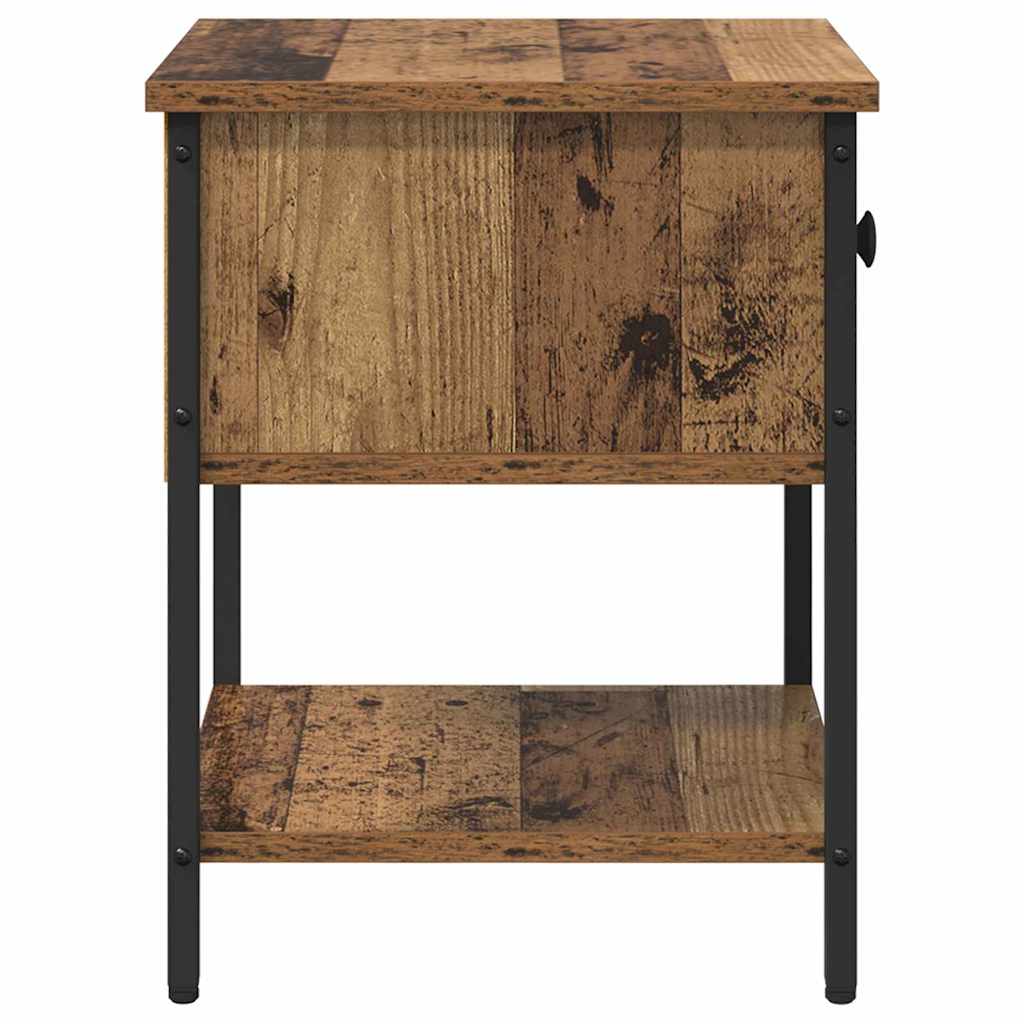 Bed Cabinet 2 pcs Old wood 40 x 39 x 40 cm Engineered wood