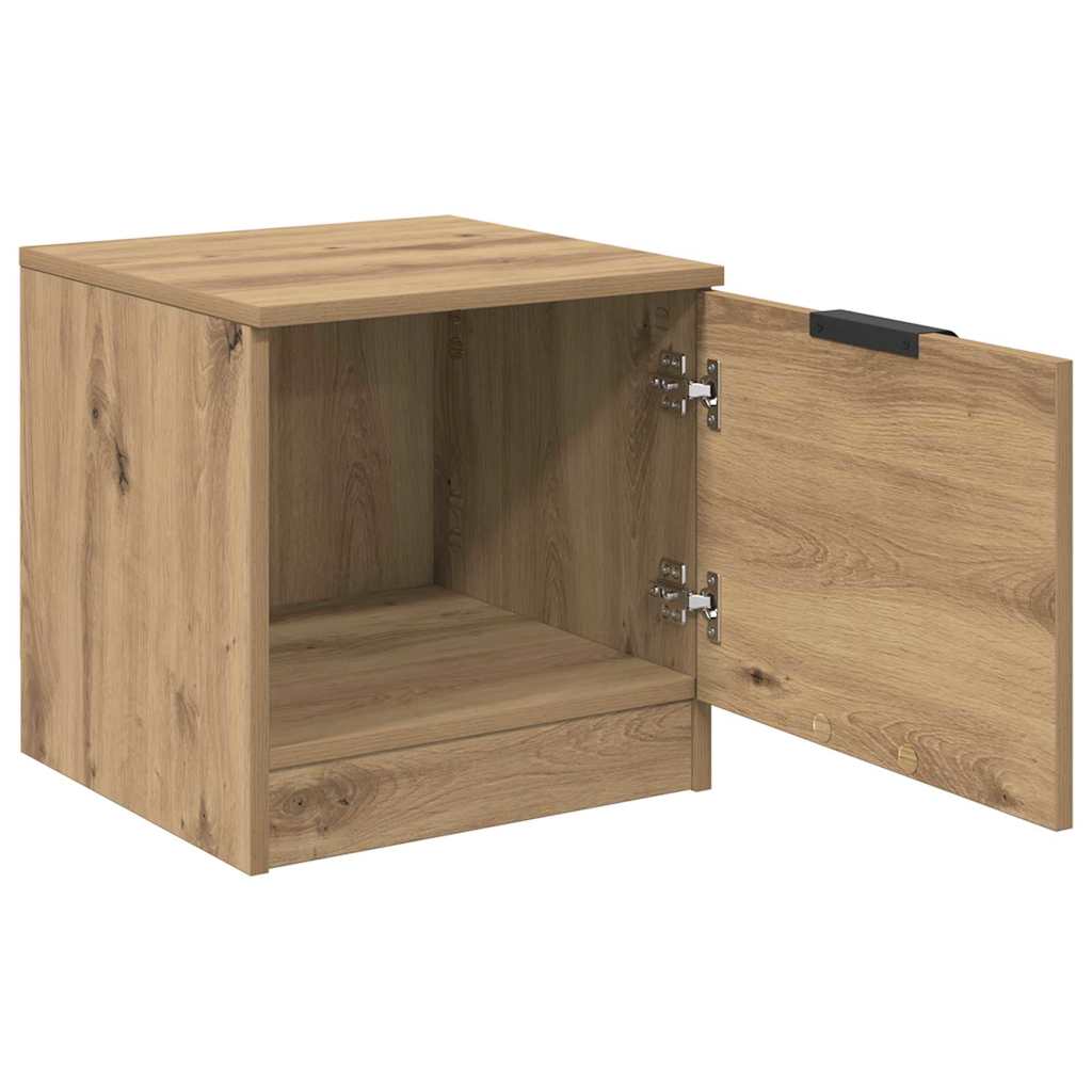 Bed Cabinet 2 pcs Artisan oak 40 x 39 x 40 cm Engineered wood