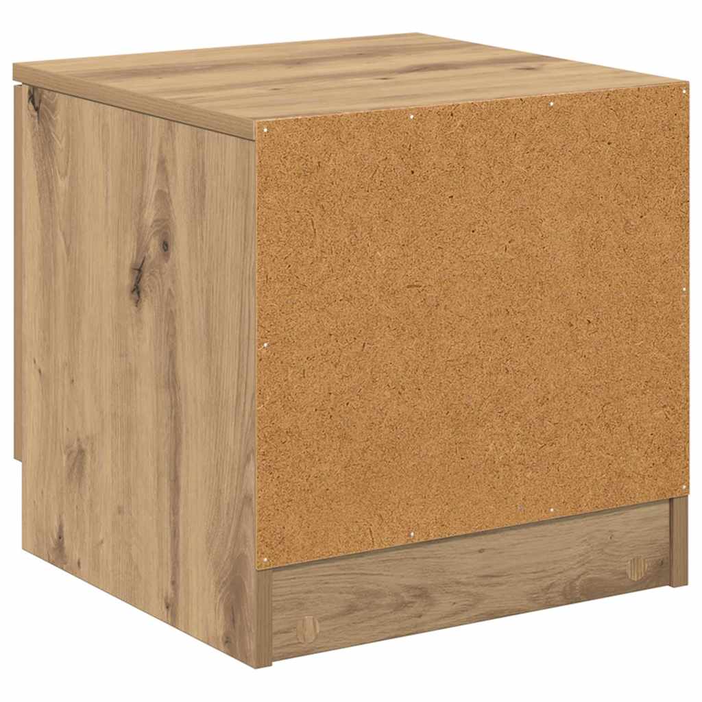 Bed Cabinet 2 pcs Artisan oak 40 x 39 x 40 cm Engineered wood