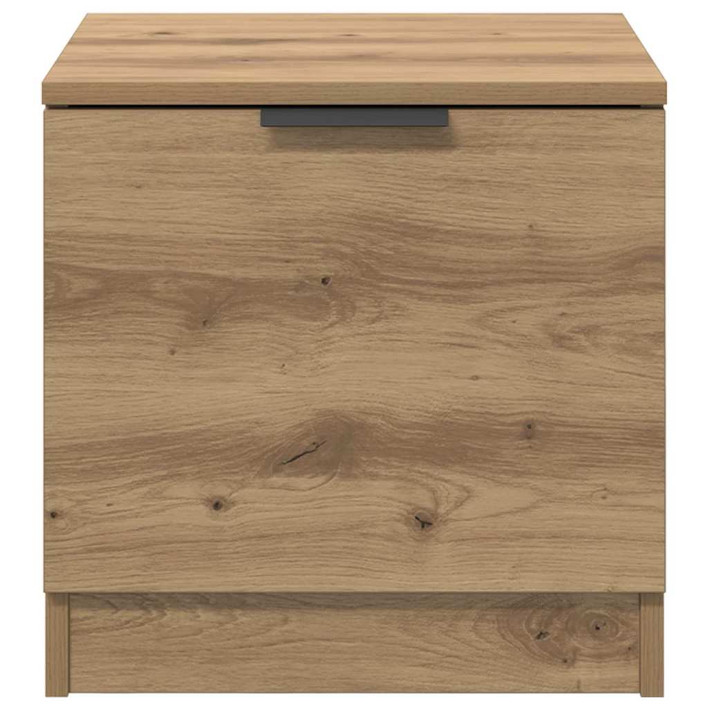 Bed Cabinet 2 pcs Artisan oak 40 x 39 x 40 cm Engineered wood