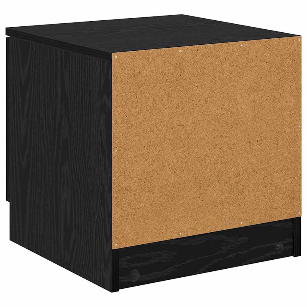Bed Cabinet 2 pcs Black oak 40 x 39 x 40 cm Engineered wood