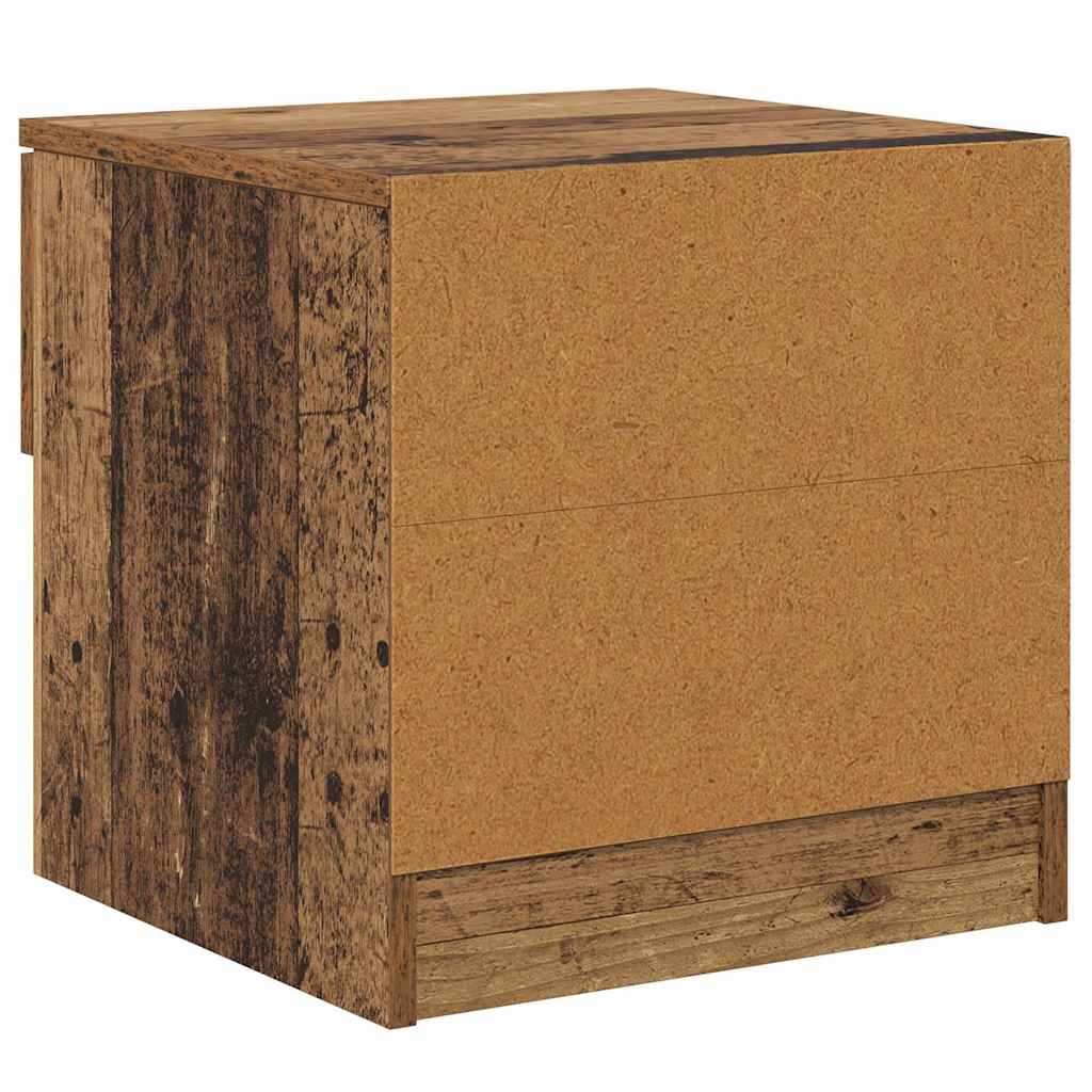 Bed Cabinet 2 pcs Old wood 40 x 39 x 40 cm Engineered wood