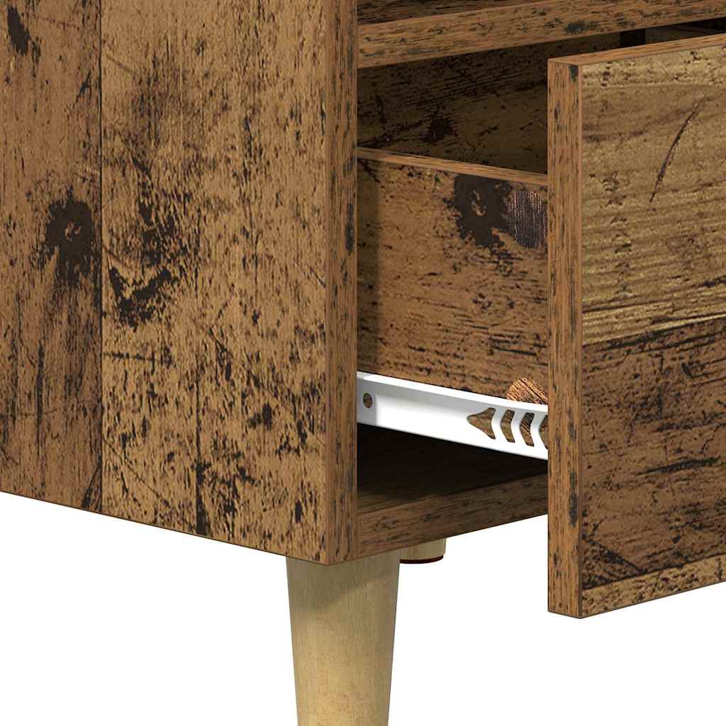 Bed Cabinet 2 pcs Old wood 40 x 35 x 47.5 cm Engineered wood