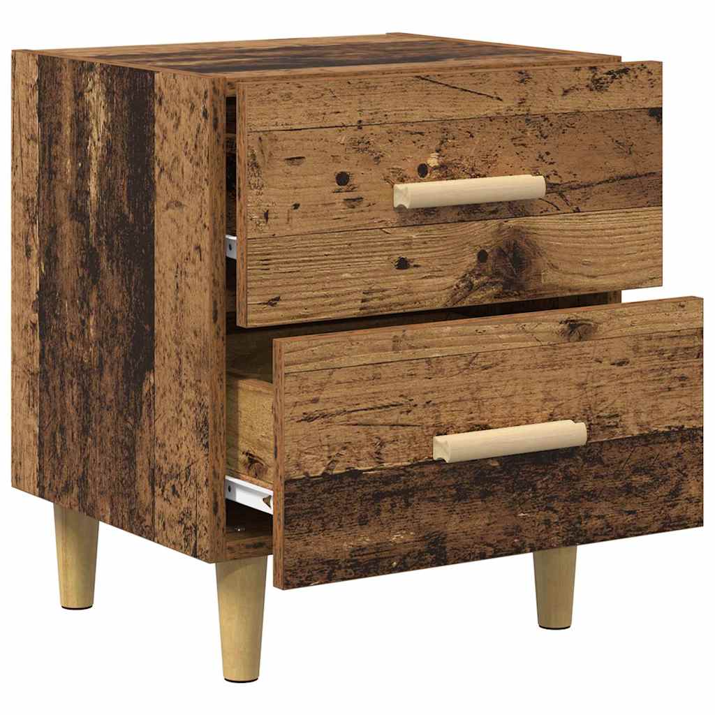 Bed Cabinet 2 pcs Old wood 40 x 35 x 47.5 cm Engineered wood