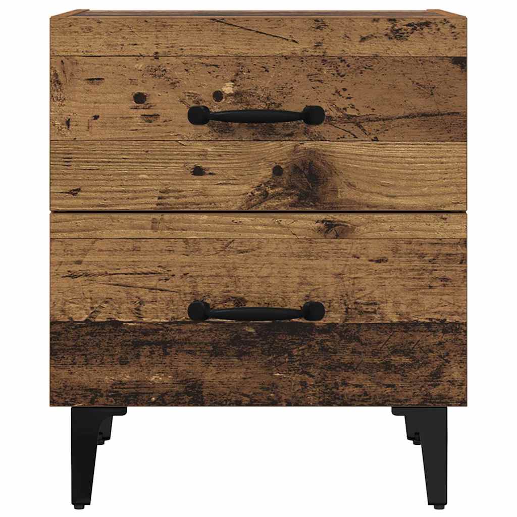 Bed Cabinet 2 pcs Old wood 40 x 35 x 47.5 cm Engineered wood
