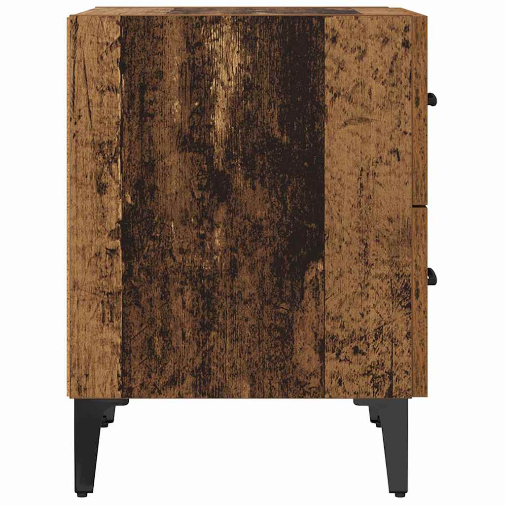 Bed Cabinet 2 pcs Old wood 40 x 35 x 47.5 cm Engineered wood
