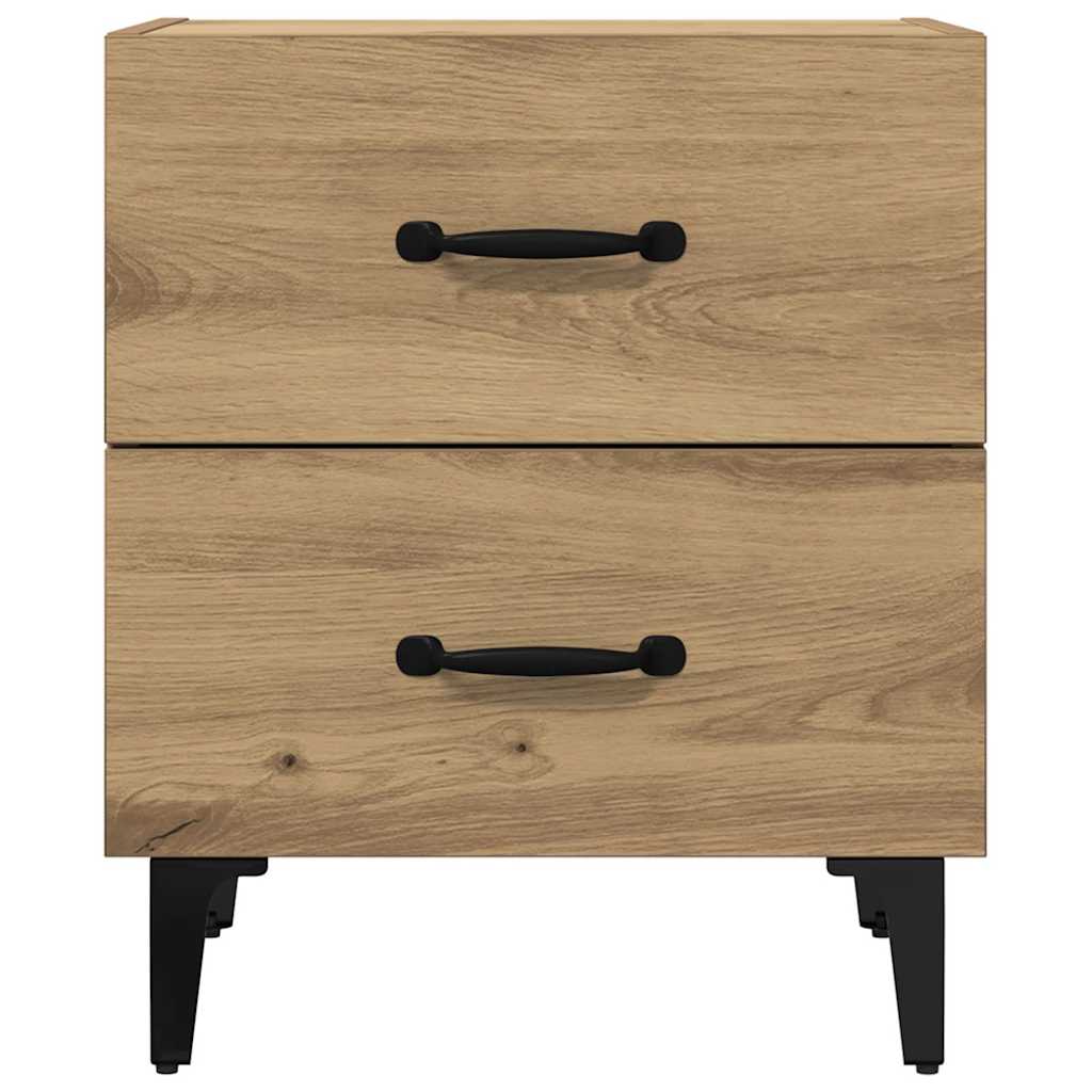 Bed Cabinet 2 pcs Artisan oak 40 x 35 x 47.5 cm Engineered wood