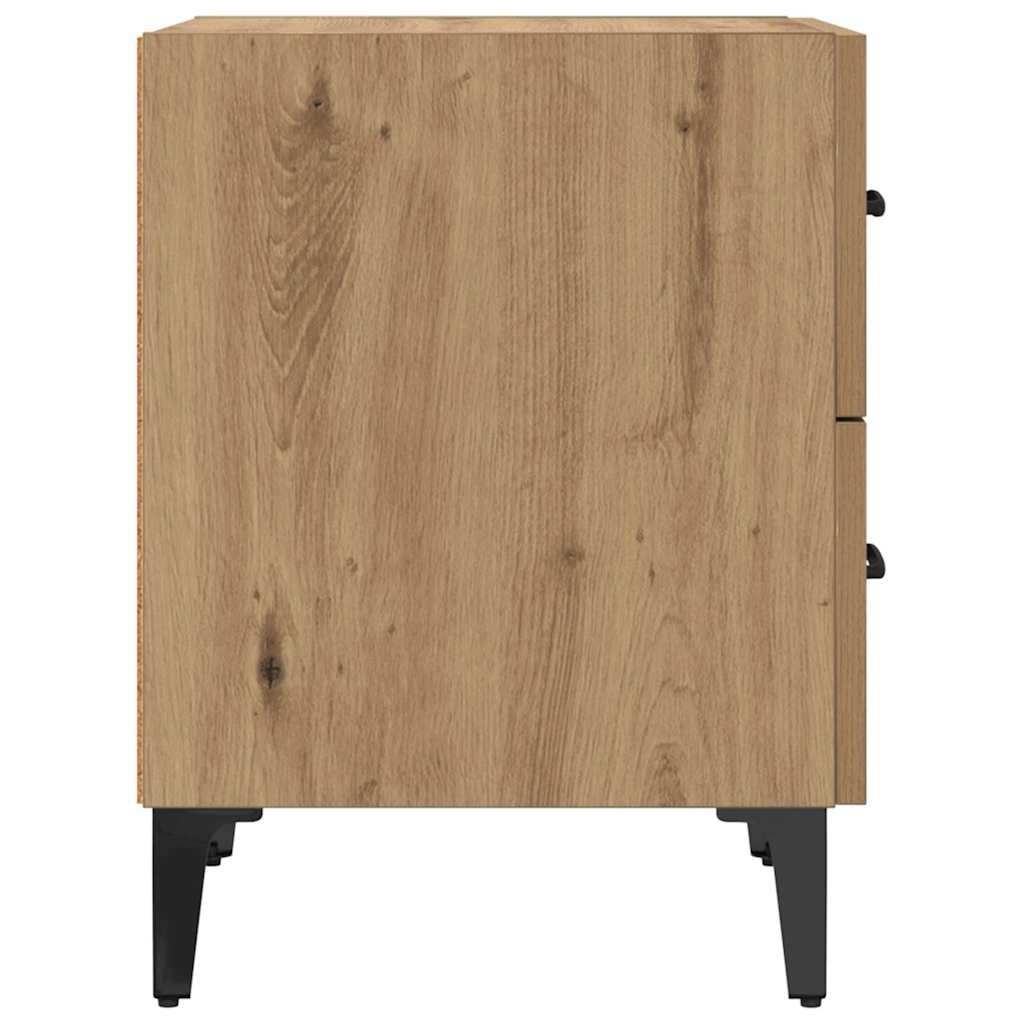 Bed Cabinet 2 pcs Artisan oak 40 x 35 x 47.5 cm Engineered wood