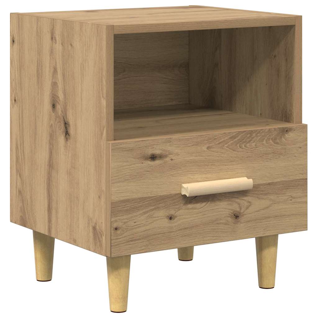 Bedside Cabinet with Drawer 2 pcs Artisan oak 40 x 35 x 47.5 cm