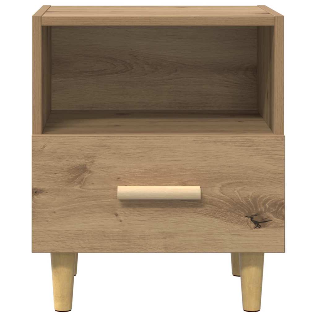 Bedside Cabinet with Drawer 2 pcs Artisan oak 40 x 35 x 47.5 cm