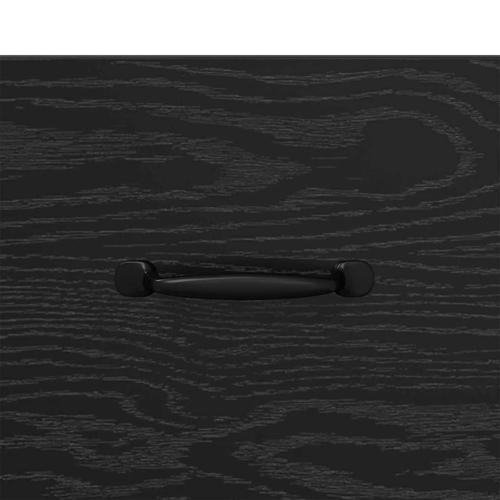 Bedside Cabinet Black oak 40 x 35 x 47.5 cm Engineered wood