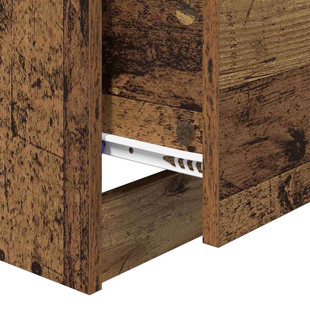 Bedside Cabinet Old wood 40 x 40 x 63 cm Engineered wood