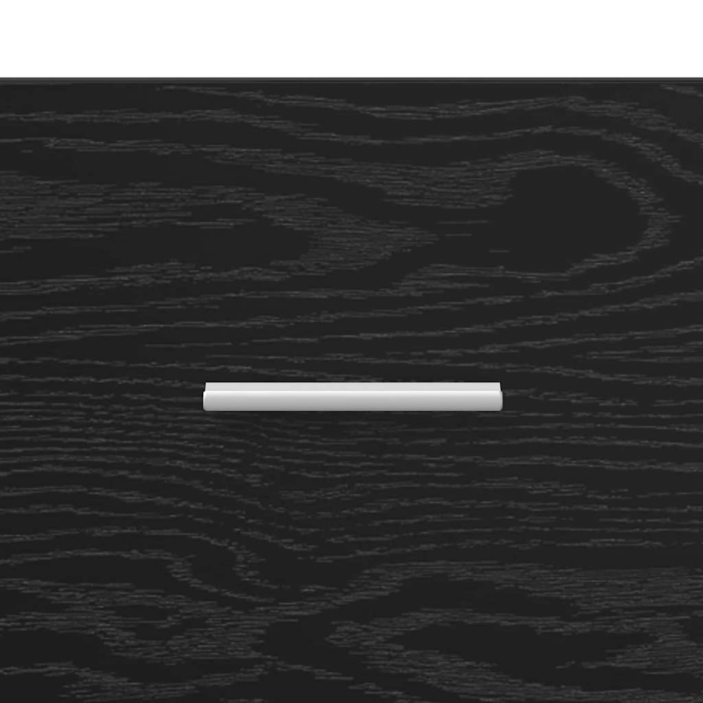 Bedside Cabinet Black oak 40 x 40 x 63 cm Engineered wood