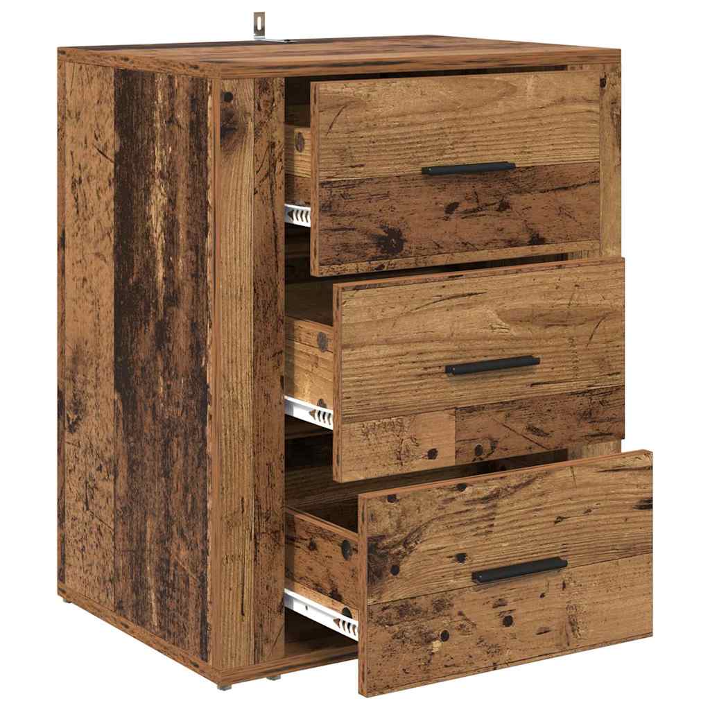 Bedside Cabinet Old wood 50 x 36 x 60 cm Engineered wood