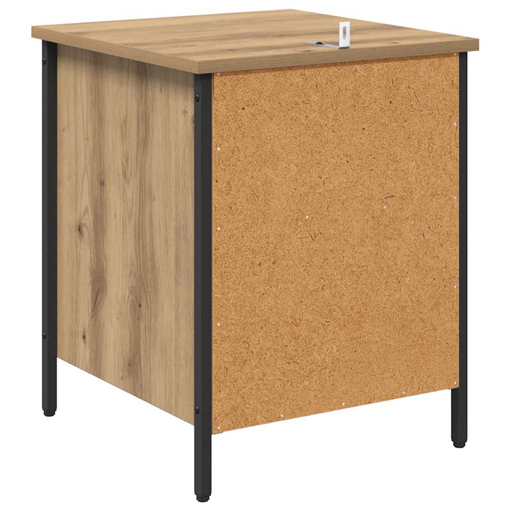 Bedside Cabinet with Drawer 2 pcs Artisan oak 40 x 42 x 50 cm