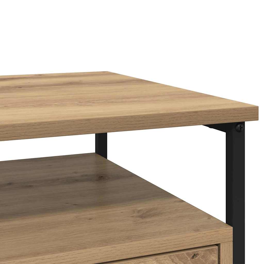 Bedside Cabinet with Drawer 2 pcs Artisan oak 40 x 42 x 55 cm