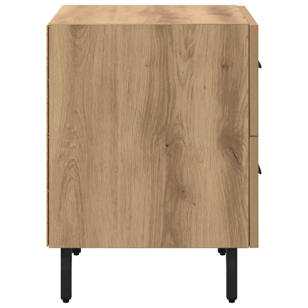 Bedside Cabinet with Drawer 2 pcs Artisan oak 40 x 35 x 47.5 cm