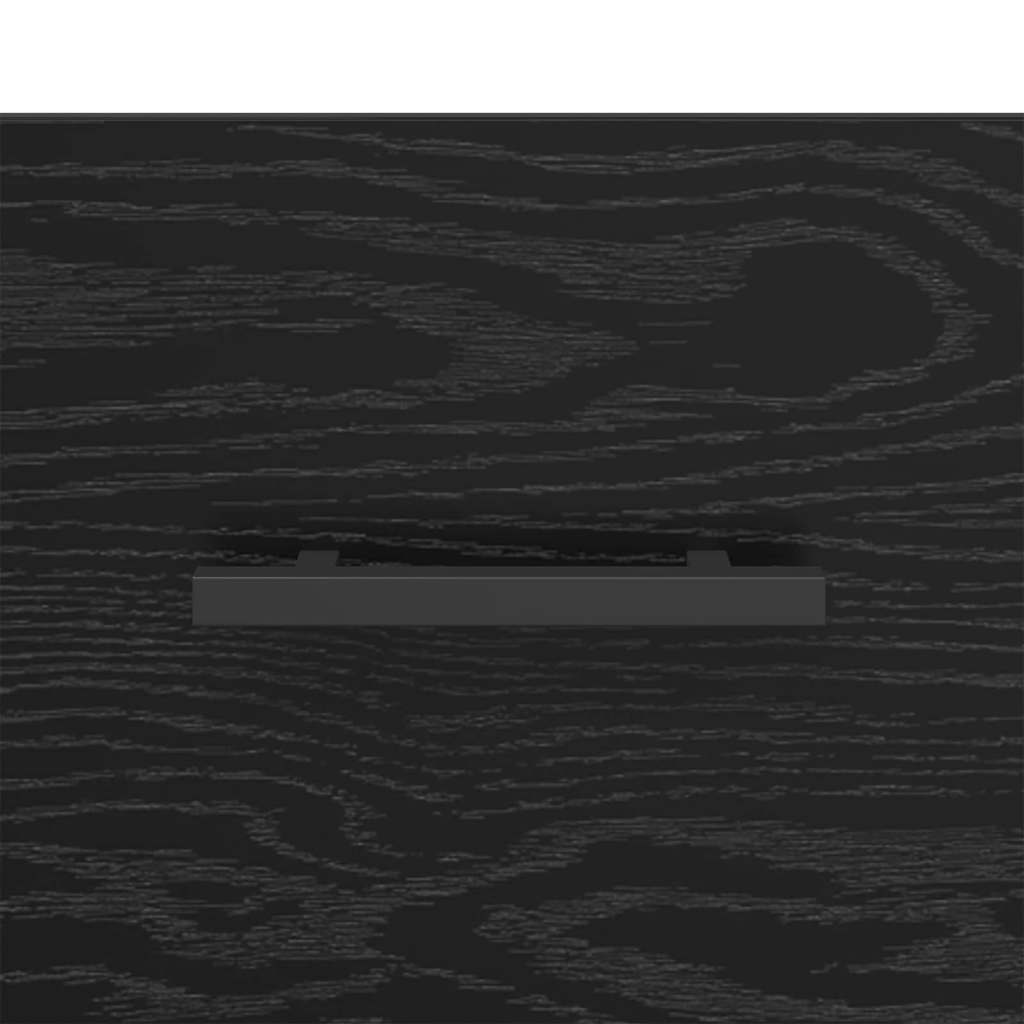 Bedside Cabinet with Drawer 2 pcs Black oak 40 x 35 x 47.5 cm