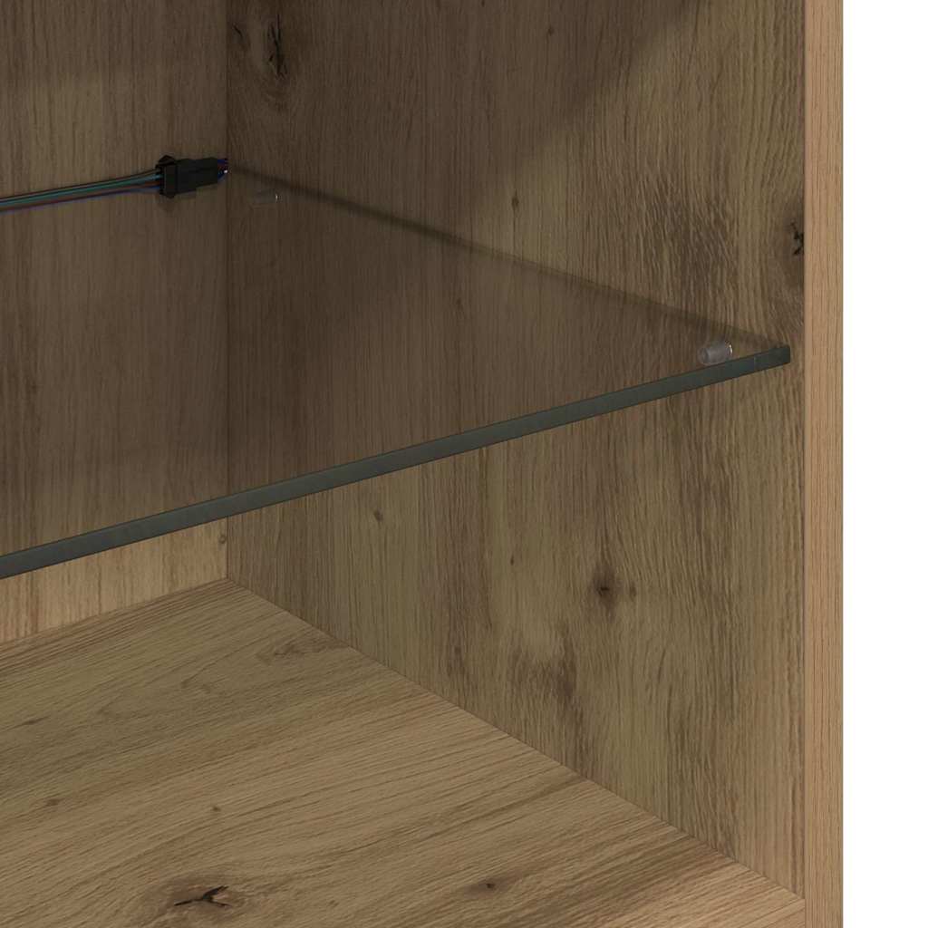 Wall-mounted TV Cabinets 2 pcs Artisan Oak 40.5 x 30 x 90 cm