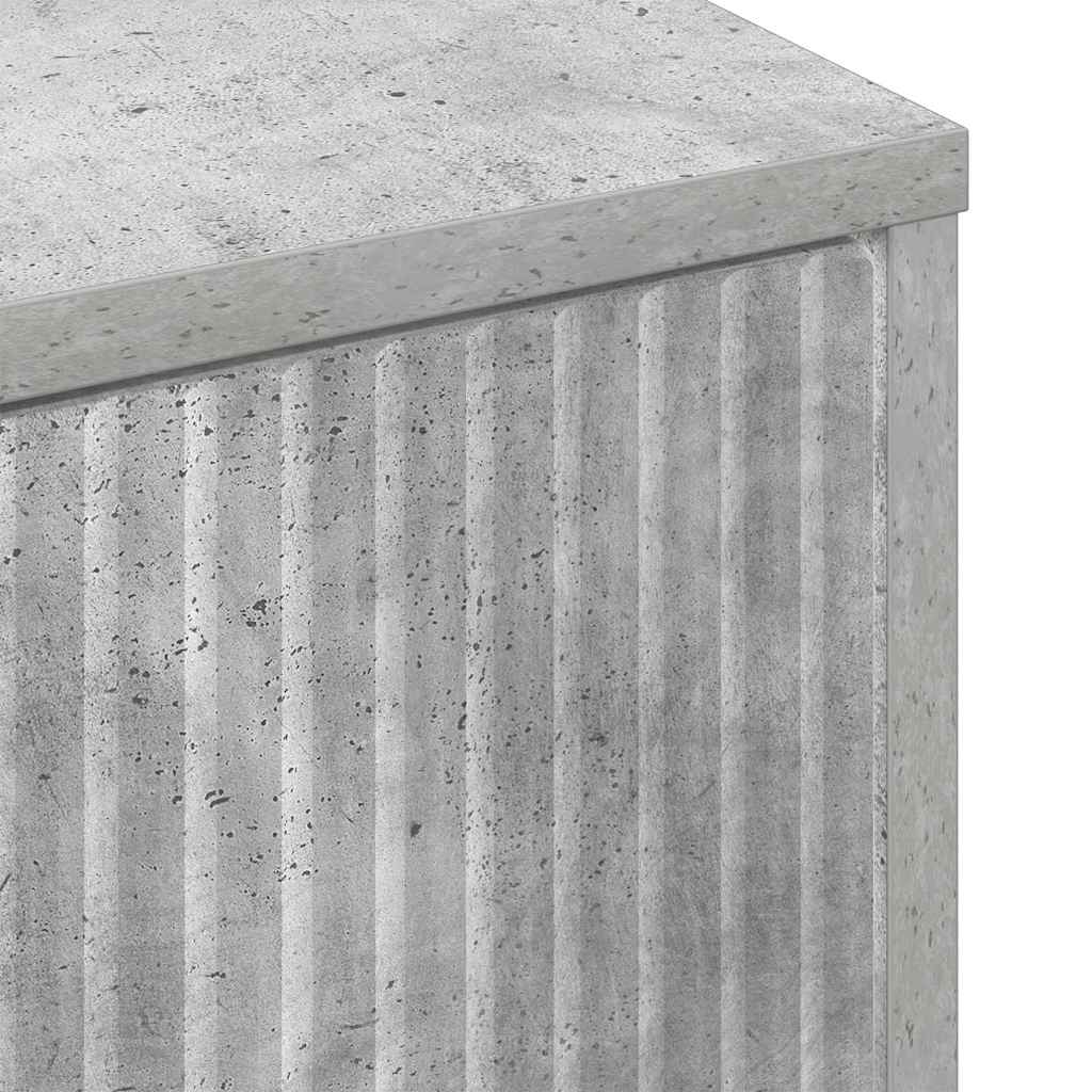 Bathroom Cabinet Wall-mounted Concrete Grey 39 x 23.5 x 65 cm