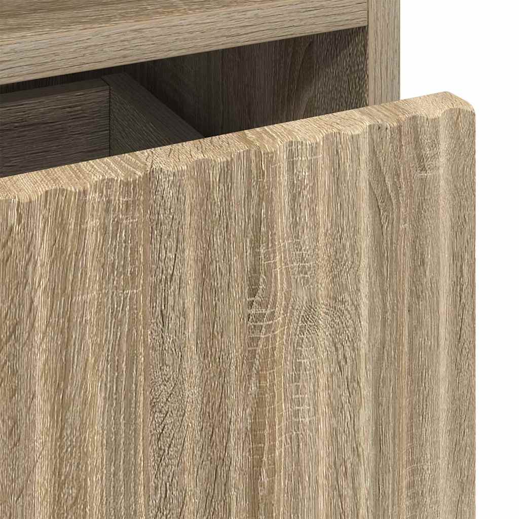 Bathroom Cabinet with Drawer Sonoma Oak 31.5 x 33 x 190 cm