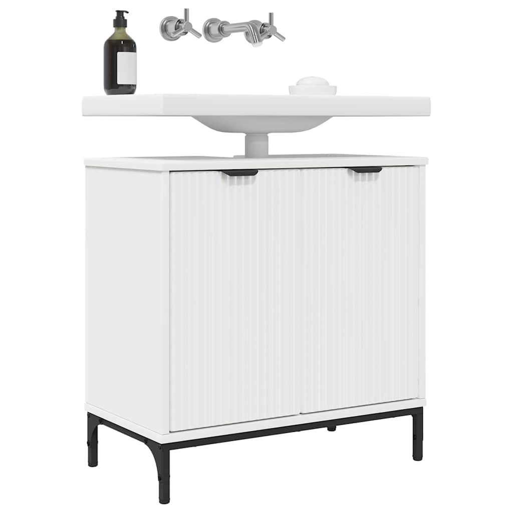 Bathroom Sink Cabinet White 60.5 x 33.5 x 61 cm Engineered wood