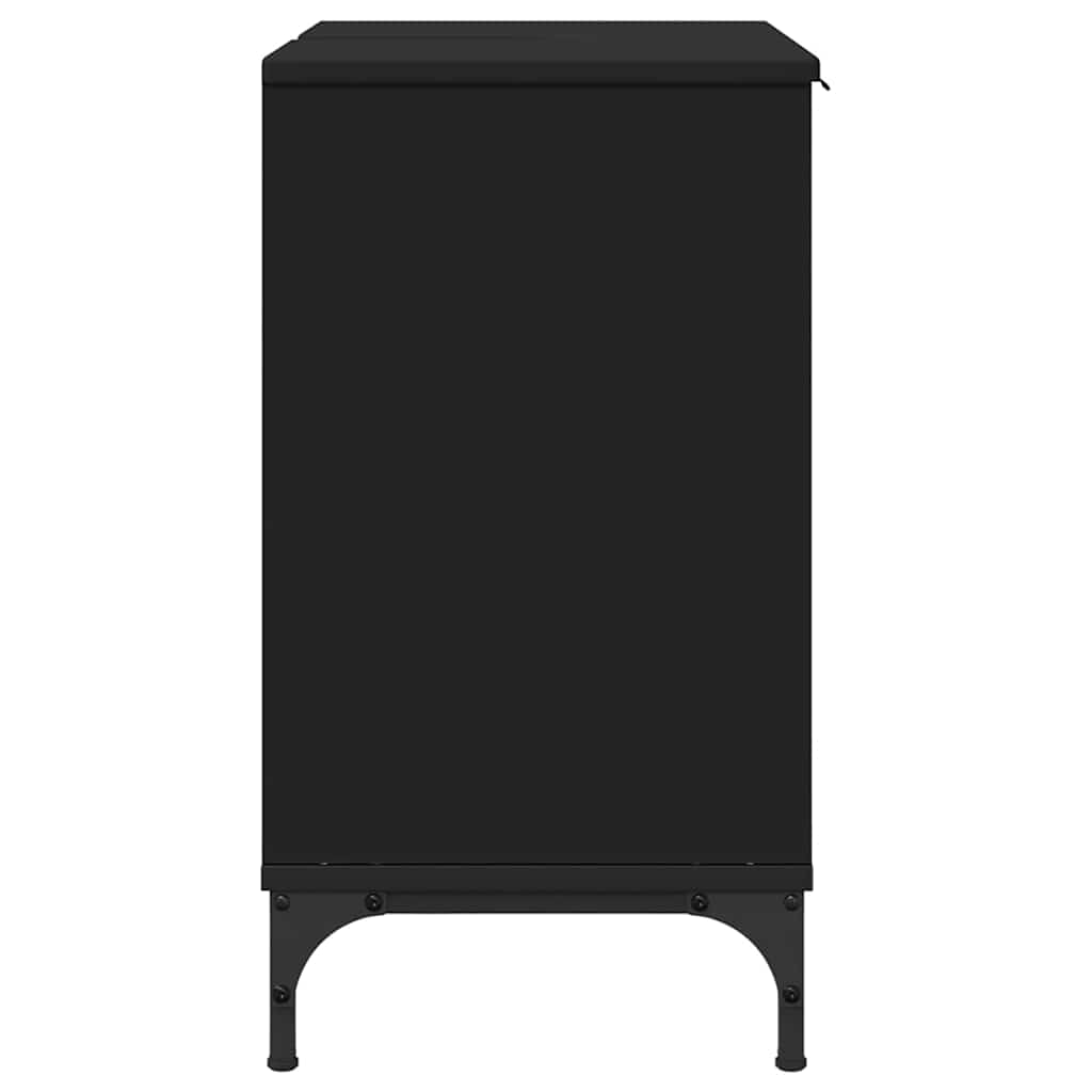 Bathroom Sink Cabinet Black 60.5 x 33.5 x 61 cm Engineered wood