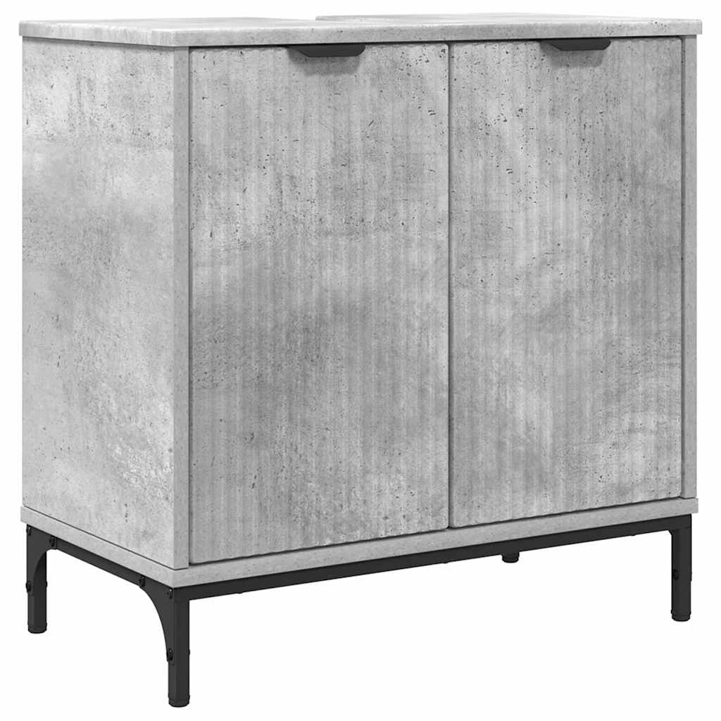 Bathroom Sink Cabinet Concrete grey 60.5 x 33.5 x 61 cm