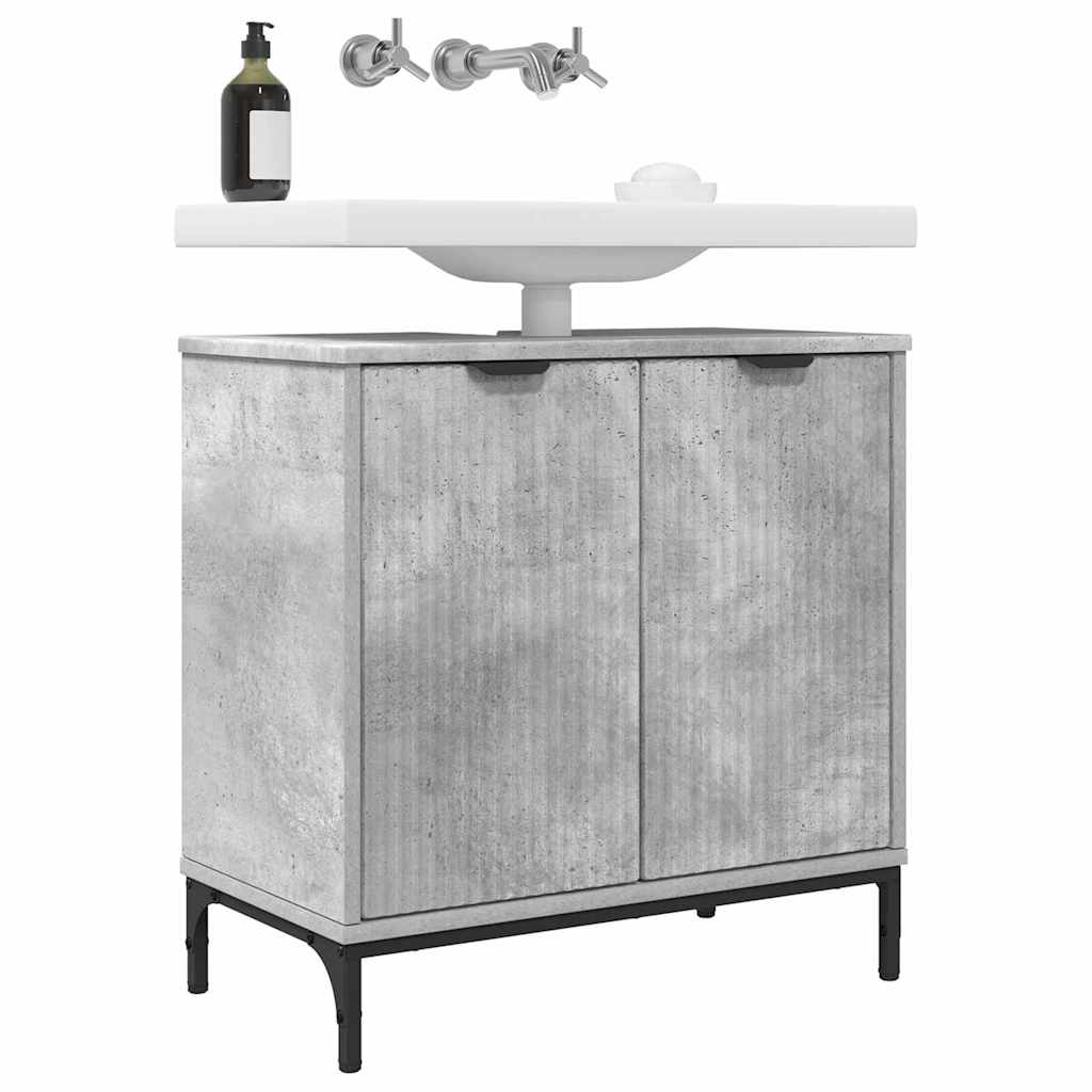 Bathroom Sink Cabinet Concrete grey 60.5 x 33.5 x 61 cm