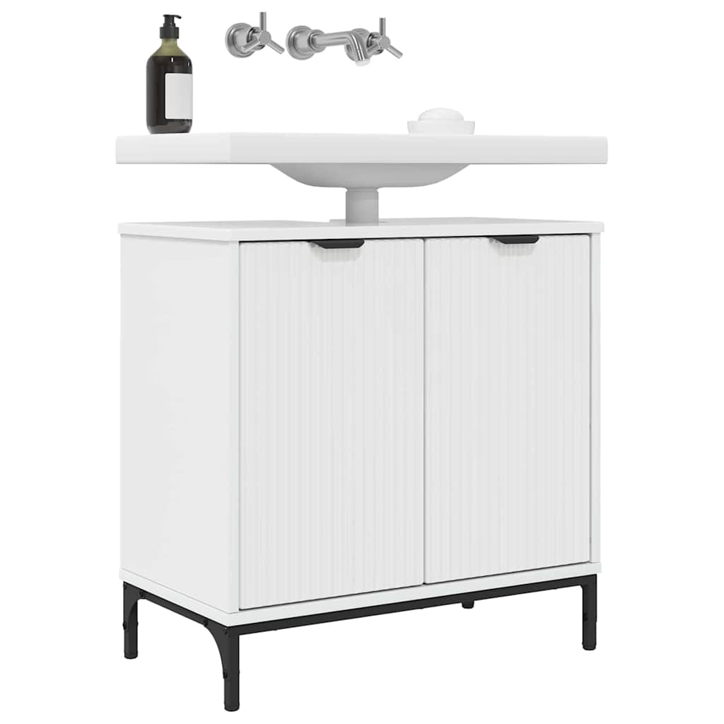 Bathroom Sink Cabinet High gloss white 60.5 x 33.5 x 61 cm