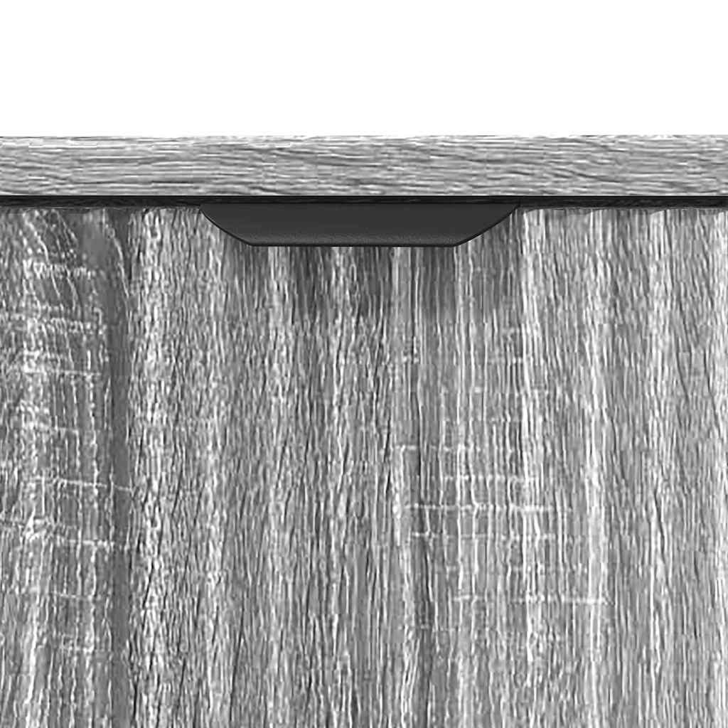 Bathroom Sink Cabinet with Door Grey sonoma 60.5 x 33.5 x 61 cm