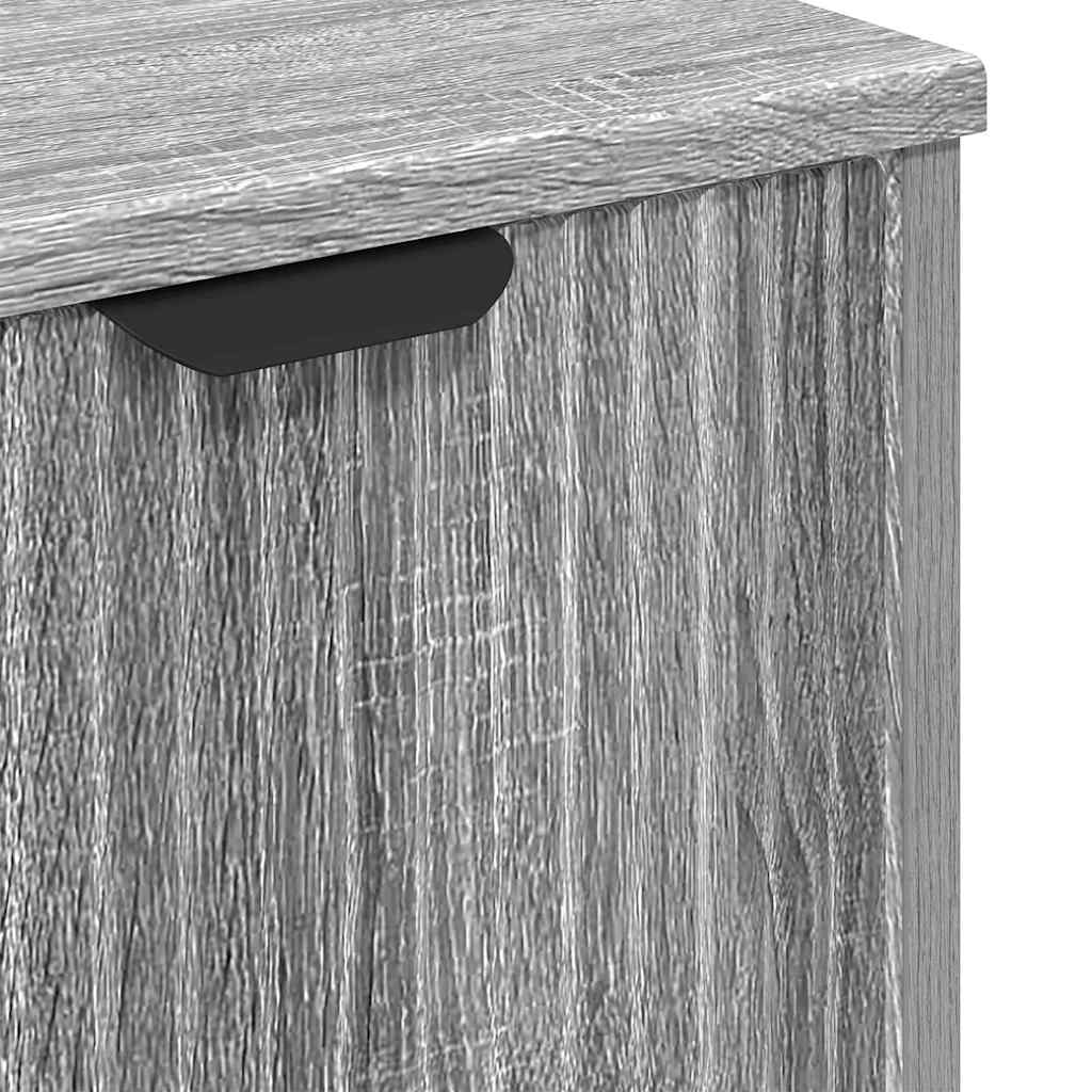 Bathroom Sink Cabinet with Door Grey Sonoma 60.5 x 33.5 x 61 cm