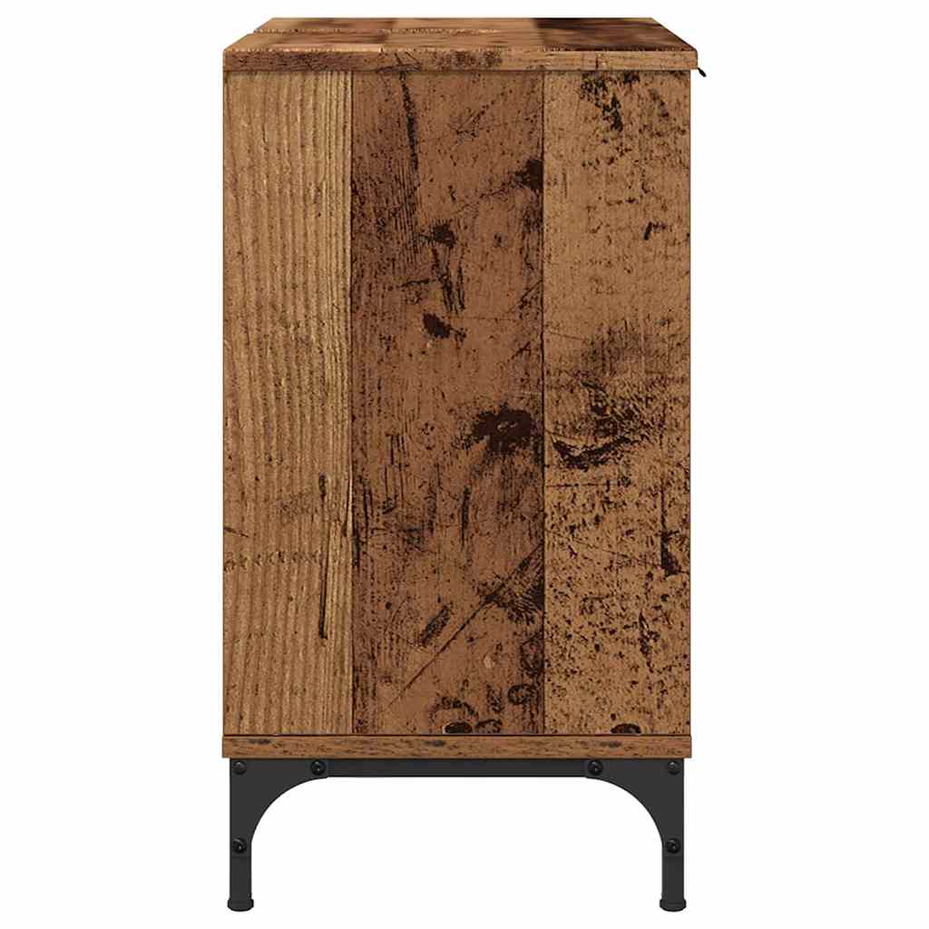Bathroom Sink Cabinet with Storage Old wood 60.5 x 33.5 x 61 cm