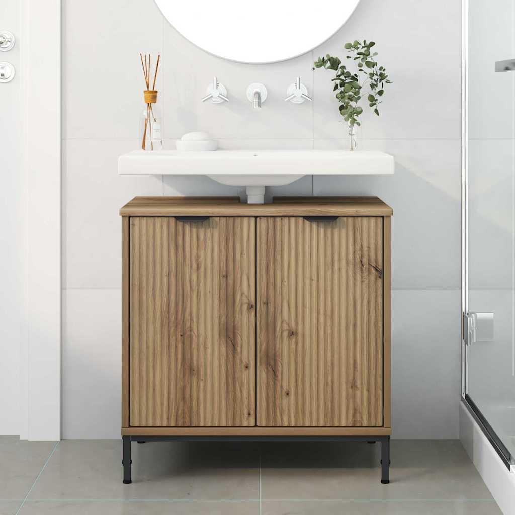 Bathroom Sink Cabinet with Door Artisan oak 60.5 x 33.5 x 61 cm