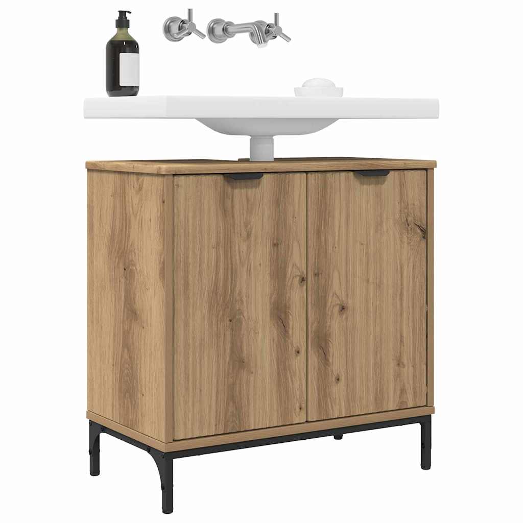 Bathroom Sink Cabinet with Door Artisan oak 60.5 x 33.5 x 61 cm