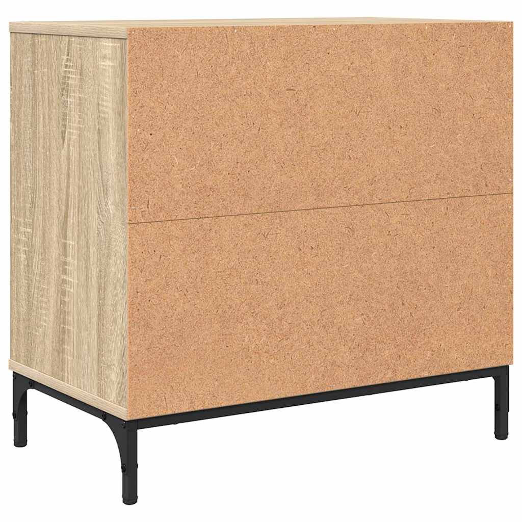 Bedside Table Sonoma oak 63.5 x 36 x 61 cm Engineered wood