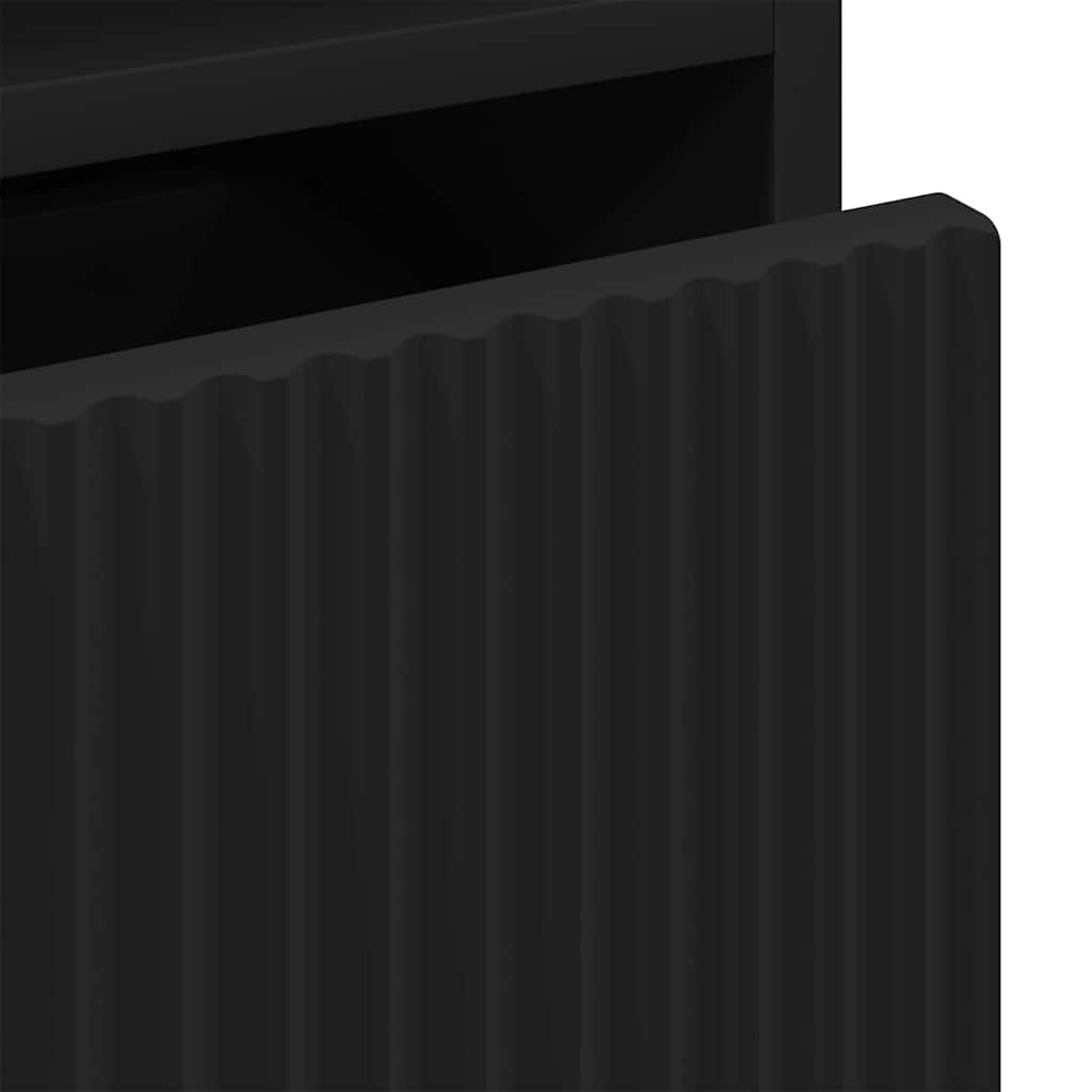 Bedside Tables 2 pcs Black 49 x 36 x 61 cm Engineered wood