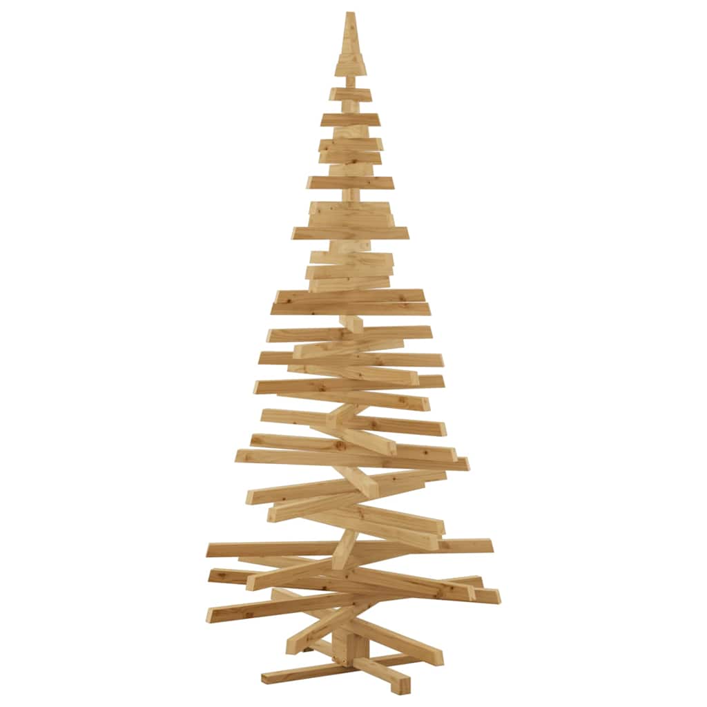 Christmas Trees with Stand Brown 210 cm Solid pine wood