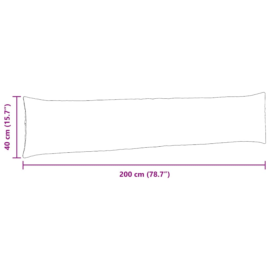 Sofa Pillows 2 pcs Wine Red 200 x 40 cm Corduroy Fabric