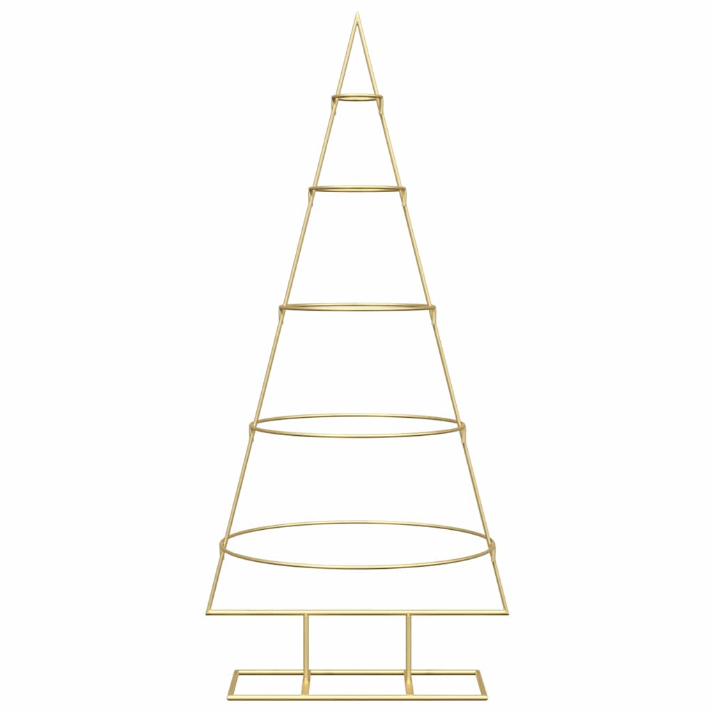 Metal Christmas Tree with Stand Gold 125 cm Powder-coated steel