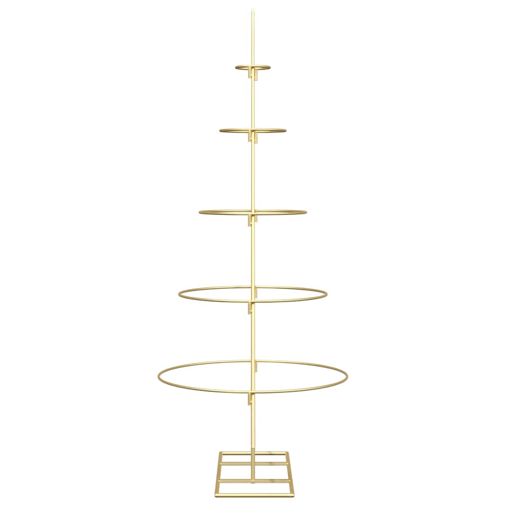 Metal Christmas Tree with Stand Gold 125 cm Powder-coated steel