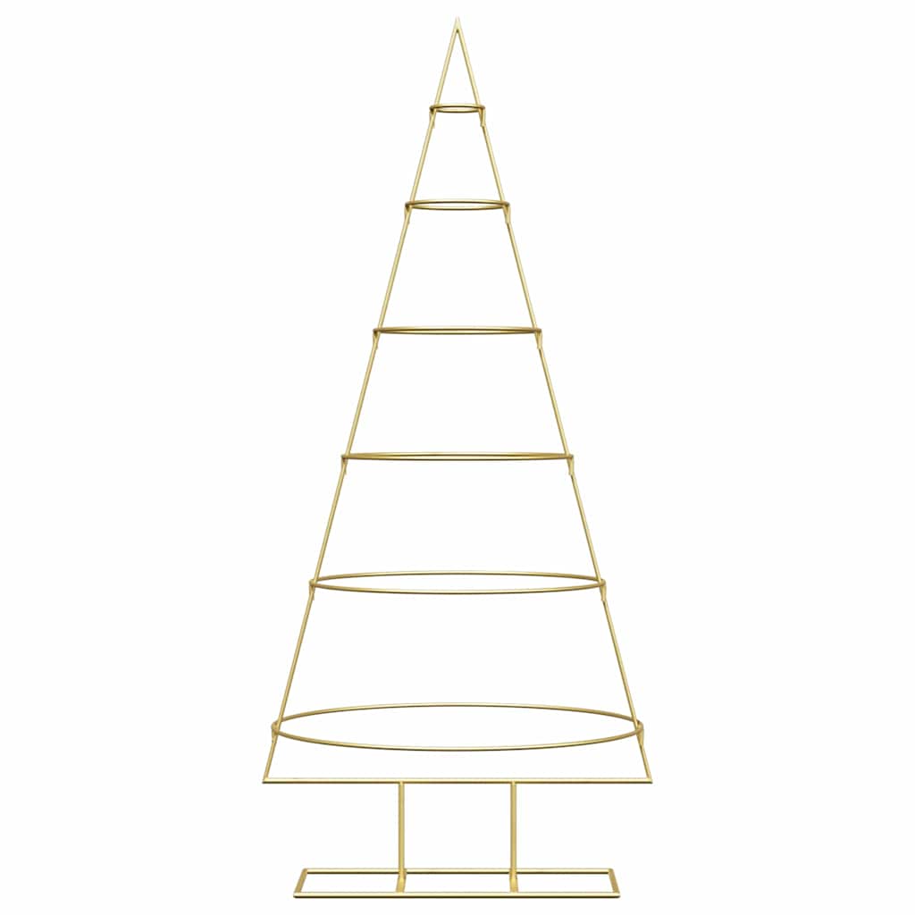 Metal Christmas Tree with Stand Gold 150 cm Powder-coated steel