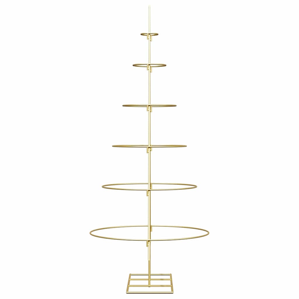 Metal Christmas Tree with Stand Gold 150 cm Powder-coated steel
