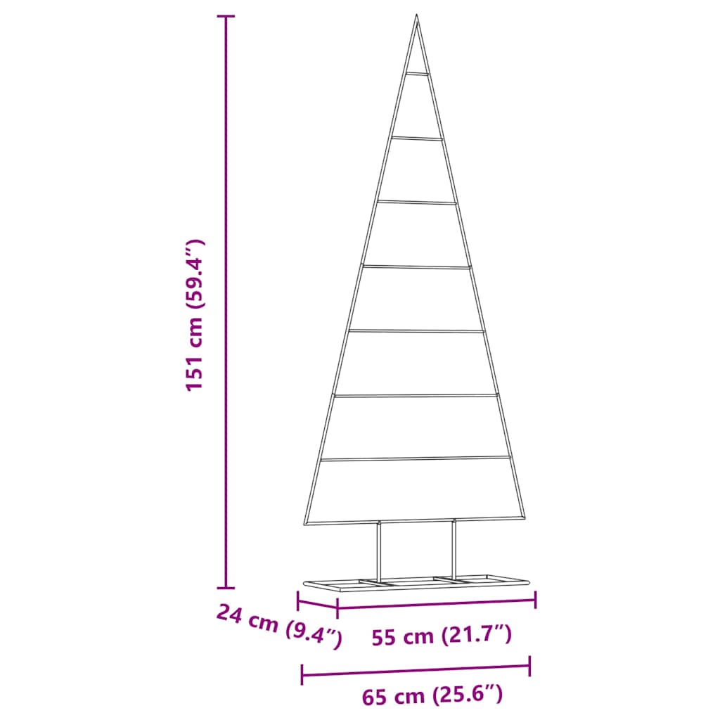 Metal Christmas Tree with Stand Gold 150 cm Powder-coated steel