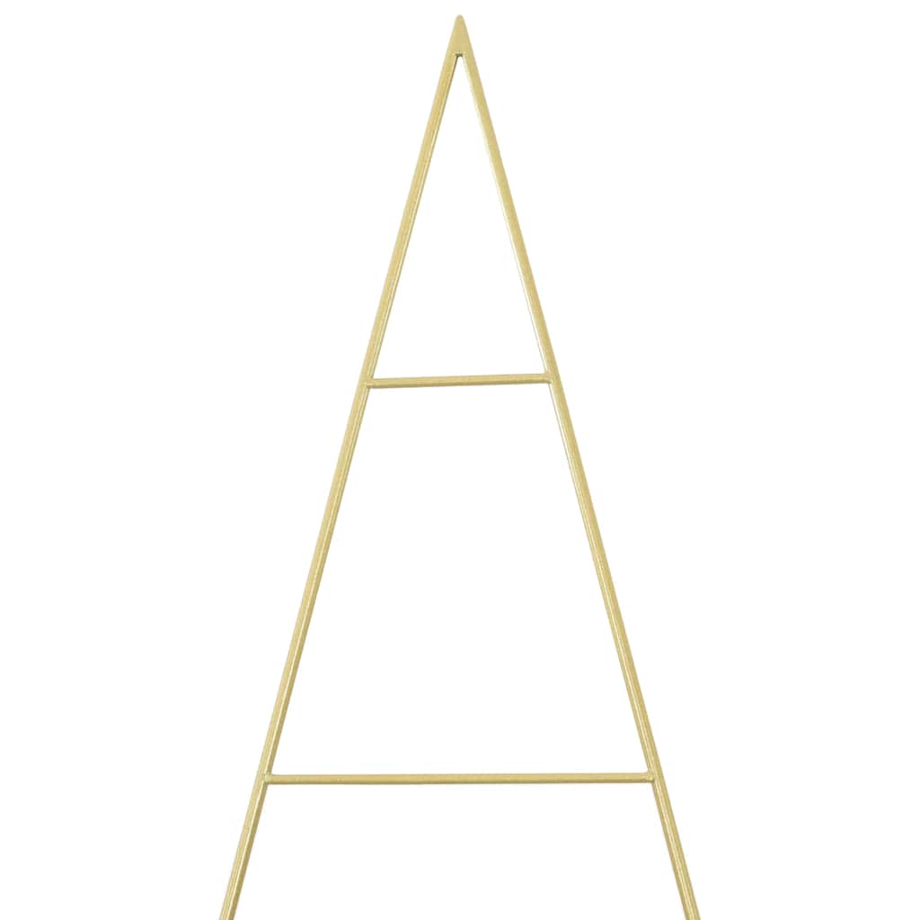 Metal Christmas Tree with Stand Gold 210 cm Powder-coated steel