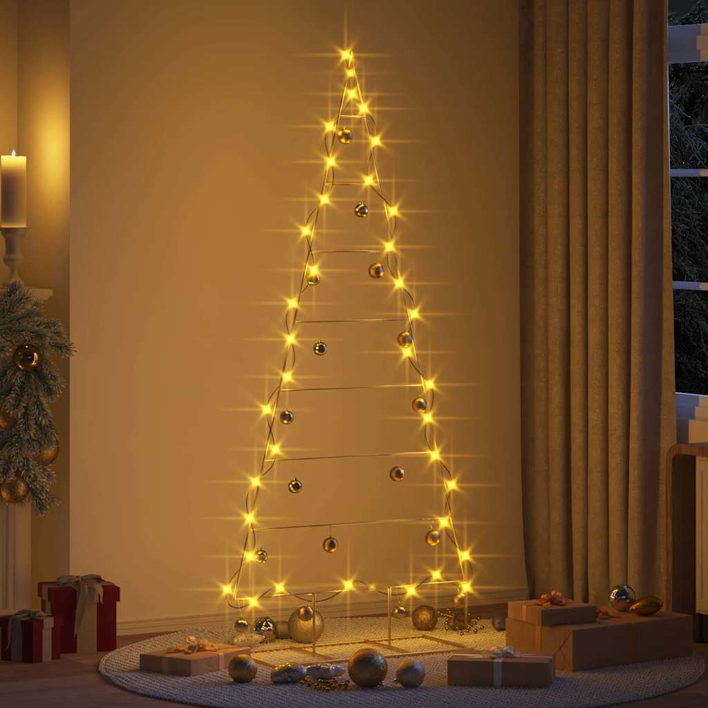 Metal Christmas Tree with Stand Gold 210 cm Powder-coated steel
