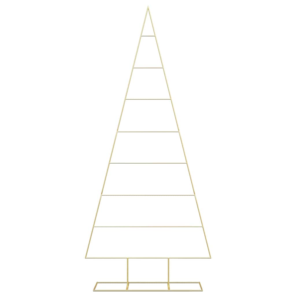 Metal Christmas Tree with Stand Gold 210 cm Powder-coated steel