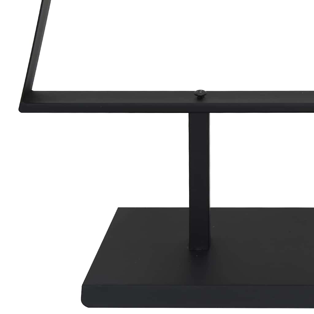 Metal Christmas Tree with Stand Black 150 cm Steel